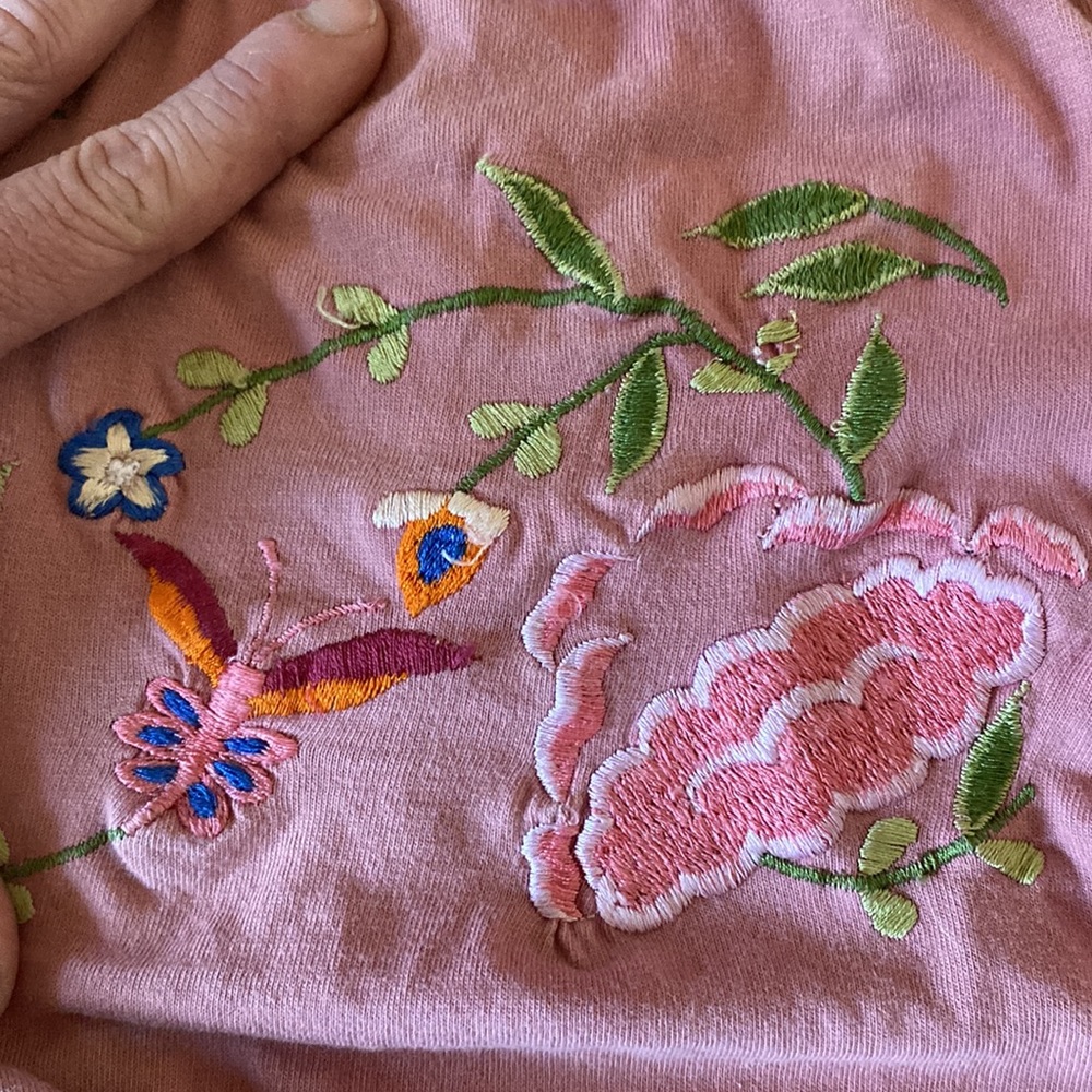 Pink Embroidered Tube Top - Picture 7 of 7